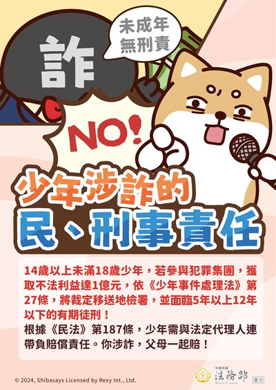 少年涉詐的民刑事責任